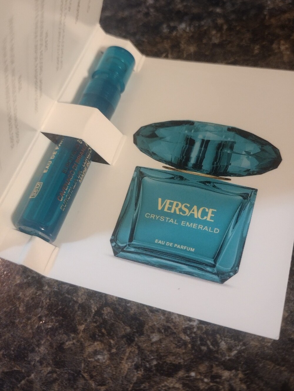 Versace Crystal Emerald Eau De Parfum Sample Spray Vials 5 Pieces 1ml
